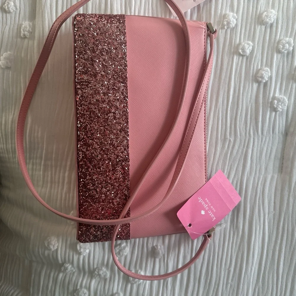 Kate Spade Pink and Glitter Crossbody Bag - Picture 2 of 2